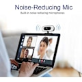 Miniatyrbilde 5 av 5: Mini 4K Webkamera USB Datamaskin 2K Webkamera For PC Laptoper Direktestrømming Full HD 1080P Webkamera For Arbeid Med Mikrofon Stativ