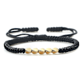 Miniatyrbilde 1 av 5: Håndlagde tibetanske buddhistiske lykkearmbånd svarte røde tråder justerbare knuter armbånd for kvinner menn håndleddsmykker