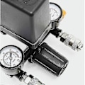 Miniatyrbillede 4 af 5: Trykregulator med trykføler til kompressor Trykføler med 2 display