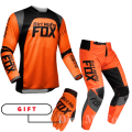 Miniatyrbillede 5 af 5: 2022 Dirt MoFox MTB Jersey Bukser Gear Sæt MX Combo Motorcykel Outfit Motocross Racing Enduro Suit Mænd Off-road Moto Handsker sæt Blue SJersey 30 pants