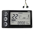 Miniatyrbillede 1 af 5: 24v-60v S866 Controller Panel Instrumentbræt Vandtæt Elcykel Lcd Display Til Elektrisk E-cykel Sc