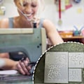 Miniatyrbilde 5 av 5: Klassiske broderimaler i plast DIY blomstermønster skulderveske gjenbrukbar tegnesjablong for DIY håndverk kunst