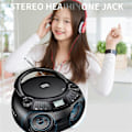 Miniatyrbillede 1 af 5: CD-afspiller Multifunktionel Bærbar Bluetooth CD-afspiller Radio EU-stik