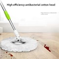 Miniatyrbilde 3 av 5: 3 Erstatningsmopp Mikro-Hode Refill for 360° Magic Mop - Mikrofiber Erstatning - Rund Form Standard