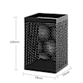 Miniatyrbild 2 av 5: Nya Modeller Mesh Pennhållare Metall Pennhållare För Skrivbord, Svart Pennkopp Fyrkantig Pennkopp, svart, 1-pack
