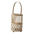 Miniatyrbilde 4 av 5: Bambusvevd Lysestake Ornament Lysholder, Bordplater fantastisk