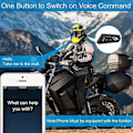 Miniatyrbild 4 av 5: 2 Set Motorcykel 5.0 Bluetooth Hjälm Intercom Universell Parkoppling Hörlur Headset med Cnc Brusreducering