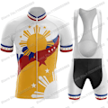 Pikkukuva 1 / 5: 2023 Filippiinit Pyöräilyneulesetti Kesä Pilipinas Pyöräilyvaatteet Set Maantiepyöräpaita Puku Pyörälappu shortsit MTB Urheiluvaatteet 10 4XL