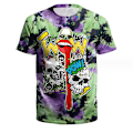 Miniatyrbilde 1 av 2: Halloween Skeleton Men Gutter T-skjorte style 2 4XL