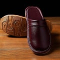 Miniatyrbild 3 av 5: Prisvärd lädertofflor för män Hemmaskor Vinter Vattentäta tofflor Unisex inomhusskor Rum Gästtofflor Man Flip Flops Black CN 41 42
