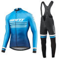 Miniatyrbild 3 av 5: 2023 GIANT Cykeltröja Set Höst Långärmad Ropa Ciclismo Cykelkläder för män Cykelkläder MTB Road Bike Suit Maillot Army Green XL
