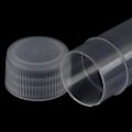 Miniatyrbilde 4 av 5: 100 stk. 5 ml Plast Reagensrør Skrukork Flasker For Skole Kjemiutstyr