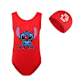 Miniatyrbild 3 av 5: 2-8 år Lilo Stitch Baddräkt för flickor One Piece Badkläder Mode Lilo And Stitch Badkläder för barn Sommarbaddräkter+ cap 2076sky blue-2pcs 160