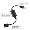 Miniatyrbillede 2 af 5: DC 5V Trådløs RF USB Fjernbetjening Switch Driver Tænd Sluk for USB LED Lysstrip Læselampe