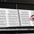 Miniatyrbillede 3 af 5: Nodepapirmapper Musikstativ Tilbehør Musikbinder 4 Sider Udvid Spiralbundet 40 Lommer