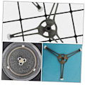 Miniatyrbillede 5 af 5: Mikrobølgeovn Plade Rulle Ring Robust Drejeskive Stand for Jævn Varmefordeling Nem Installation Mikr