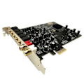 Pikkukuva 1 / 5: 5.1 Äänikortti PCI Express PCI-E Sisäänrakennettu Kaksoisulostuloliitäntä