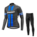 Miniatyrbild 1 av 5: 2023 GIANT Cykeltröja Set Höst Långärmad Ropa Ciclismo Cykelkläder för män Cykelkläder MTB Road Bike Suit Maillot Gray XS