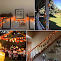 Miniatyrbilde 2 av 5: Halloween Dekorasjoner Lønneblad Lyslenker Hagelys Utendørs Lys Høstkrans Lyslenker Juledekorasjoner*2