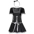 Pikkukuva 1 / 4: Lady French Maid -asu Anime Söpö vyö Clubwear Eroottinen roolileikki Cosplay Fancy Juhlamekko Carnival Halloween S