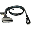 Pikkukuva 1 / 5: Sff-8643 - Sff 8639 -kaapeli, 12 Gb/s Mini Sas Hd -kaapeli, sisäinen Mini Sas