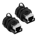 Miniatyrbild 4 av 5: RJ45 Kontakt Post Monteringsplatta 180 Grader Vattentät Adapter IP67 - 2 St Utomhusbruk