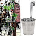 Miniatyrbillede 3 af 5: 4 stk. Hængende Potter Balkon Blomsterpotte Hængende Balkon Potteplante Potte Til At Hænges Op