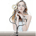 Miniatyrbillede 3 af 4: 2-i-1 LED Selfie Ring Light Bordmonteringslys iPhone Holder med Lys