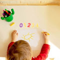 Miniatyrbillede 3 af 4: 1 Sæt A-Z Bogstaver Svampe Stempel Værktøj Graffiti Maleri Svamp 0-9 Nummer Stempling (Bogstaver + Nummer)