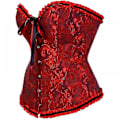 Pikkukuva 1 / 3: Tflycq Sexy Corsets Mekot naisille Plus Size -asu Overbust Burlesque korsetti ja minihame Set Tutu Corselet dark red 4XL