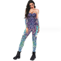 Miniatyrbilde 1 av 5: Kvinner Fish Scale Bodysuit Halloween Costume Jumpsuit COLOR 1 S