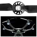 Miniatyrbillede 4 af 4: 8 stk. propeller til Yuneec Q500 Typhoon 4K kamera drone reservedele Quick Release Self Locking Props erstatningsblad (sort)