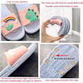Miniatyrbillede 4 af 5: Drenge & Piger Sandaler Slippers Dinosaur Sommer Skridsikker Blød Swimmingpool Udendørs Strand Indendørs Badeværelse Bade Brusebad Børn Vandsko Faktisk Skolængde
