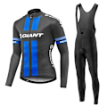 Miniatyrbild 1 av 5: 2023 GIANT Cykeltröja Set Höst Långärmad Ropa Ciclismo Cykelkläder för män Cykelkläder MTB Road Bike Suit Maillot Dark Grey M