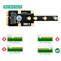 Pikkukuva 4 / 5: Mini PCI-E - M.2 M Key -sovitin Mini PCIExpress - NVME SSD -muunnin Korotuskortti Laajennuskortti varten