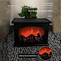 Miniatyrbild 5 av 5: Elektrisk Eldstadlykta LED Flame Log Effekt Eldstadlykta för Heminredning Inomhus Juldekorationer