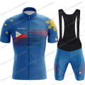 Miniatyrbilde 5 av 5: 2023 Filippinene sykkeltrøyesett Sommer Pilipinas Sykkelklær Herre landeveissykkelskjorte dress Sykkelsmekkeshorts MTB Sportsklær 16 XXL