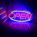 Miniatyrbillede 3 af 5: Neon Åbent Skilt Til Butik Med To Lystilstande