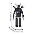 Miniatyrbild 2 av 5: Skibidi Toalett Action Figur Building Block Kit Monitor Man Blocks Modeller Byggleksaker Skibidi Toalett Modell Kid Collection Present monitor man