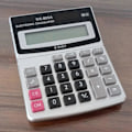 Miniatyrbillede 4 af 5: Kk-800a Elektronisk Lommeregner Multifunktionel Stor Skærm Finansfunktion 8 Cifre Bordregner Kontorartikler By