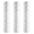 Miniatyrbillede 1 af 5: 3 stk. Vandrenser 10 tommer String Wound Filter 5 Mikrometer PP Bomuldsfilter Sedimentfilter