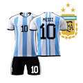 Pikkukuva 5 / 5: 【Sertifiointipäällikkö】Messi Jalkapallovaatteet Miami International Jersey Argentiina 10 Jalkapallopaita Set / Vieraspaita Match Trai 9 XXL