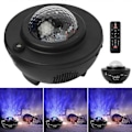 Miniatyrbillede 1 af 5: LED Natlampe Lysstyrke Justerbar Musik Stjerne Projektor Lampe Bluetooth Timer
