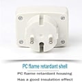 Pikkukuva 4 / 5: 220 V Sininen Taustavalo Digitaalinen LCD Volttimittari Paneeli Jännitetesteri EU Pistoke DM55-1 AC 80-300 V