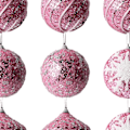 Miniatyrbilde 4 av 5: 9 stk. Julekulepynt Rosa Kuler Anheng Dekorativt for Hjemmefestdekor