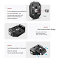 Miniatyrbillede 3 af 5: F38 Multi-Hul Hurtigudløserplade Kit Tripod Mount Adapter