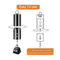 Miniatyrbild 2 av 5: 4 st Vindsnurremotor Hängande Display Motor Batteridriven Roterande Motor Mångsidig För Wi