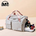 Miniatyrbilde 2 av 5: MARKROYAL Reise Canvas Vesker Gymbag For Kvinner Duffelbag Vanntett Skulderveske Sko Rom Lomme Håndveske Dropshipping