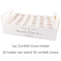 Miniatyrbillede 1 af 3: Bryllup Kraft papirbakke Konfetti kegle Stand Box Bakke til bryllup dekoration Blomster konfetti kegler Rustik bryllup papirholder 30 hole tray5
