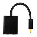 Miniatyrbild 4 av 5: Digital SPDIF Optisk Ljudsplitter 2-vägs Toslink Splitter Adapter 1 Ingång 2 Utgångar SPDIF Optisk Kabel Splitter Hub